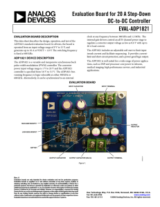 Evaluation Board for 20 A Step-Down DC-to-DC Controller EVAL-ADP1821