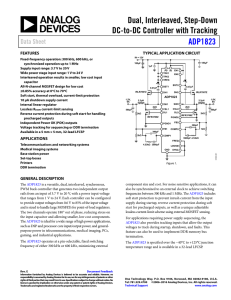 Dual, Interleaved, Step-Down DC-to-DC Controller with Tracking ADP1823 Data Sheet