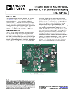 EVAL-ADP1823 Evaluation Board for Dual, Interleaved, Step-Down DC-to-DC Controller with Tracking