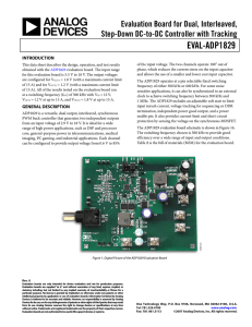 EVAL-ADP1829 Evaluation Board for Dual, Interleaved, Step-Down DC-to-DC Controller with Tracking