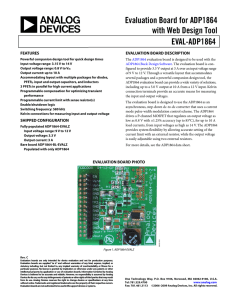 Evaluation Board for ADP1864 with Web Design Tool EVAL-ADP1864