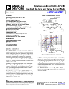 Synchronous Buck Controller with Constant On-Time and Valley Current Mode /