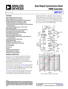 Dual Output Synchronous Buck PWM Controller ADP1877 Data Sheet