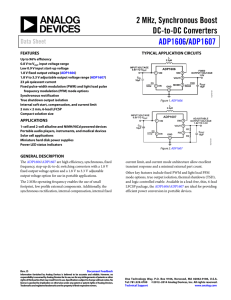 2 MHz, Synchronous Boost DC-to-DC Converters /