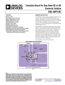 Evaluation Board for Step-Down DC-to-DC Converter Solution EVAL-ADP2106