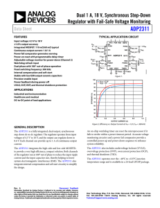 ADP2311 Dual 1 A, 18 V, Synchronous Step-Down Data Sheet