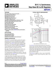 36 V,1 A, Synchronous, Step-Down DC-to-DC Regulator  ADP2441