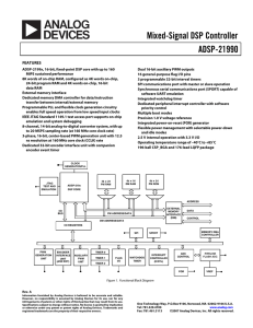 a Mixed-Signal DSP Controller ADSP-21990 FEATURES