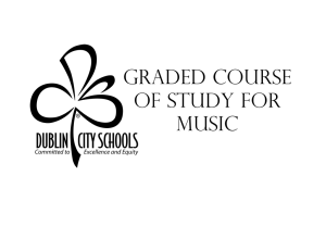 Graded Course of Study for Music