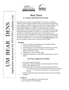 ic year m Bear Dens: