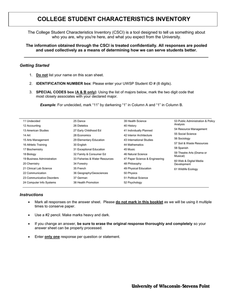 Csi Student Performance Example Document 11940449