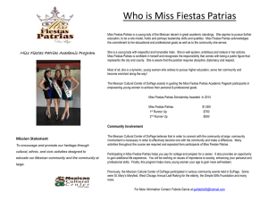 Who is Miss Fiestas Patrias