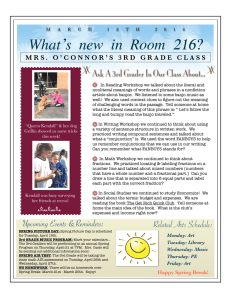 What’s new in Room 216? z