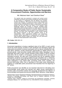 A Comparative Study of Public Sector Sustainable