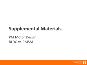 Supplemental Materials PM Motor Design BLDC‐vs‐PMSM