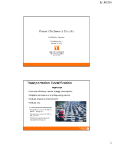 Transportation Electrification Power Electronics Circuits 1/14/2016