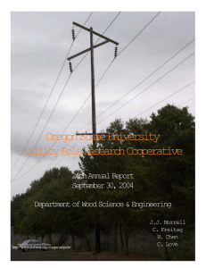 Oregon State University Utility Pole Research Cooperative 24th Annual Report September 30, 2004