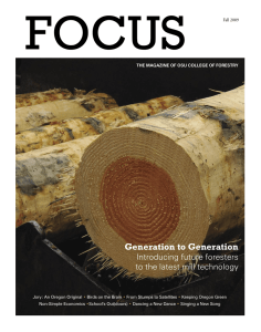 FOCUS Generation to Generation  Introducing future foresters