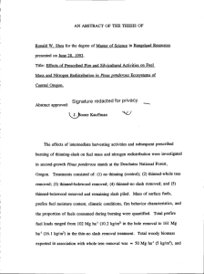 AN ABSTRACT OF THE THESIS OF