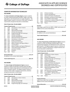 COMPUTER INFORMATION TECHNOLOGY AAS DEGREE