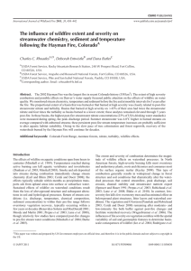 The influence of wildfire extent and severity on