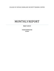 MONTHLY  REPORT MAY 2015 POWERCONSTRUCTION