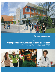 Comprehensive Annual Financial Report Fiscal Year Ended June 30, 2012
