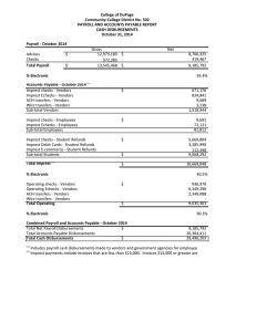 College of DuPage Community College District No. 502 Payroll - October 2014