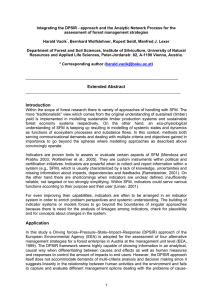 Integrating the DPSIR - approach and the Analytic Network Process... assessment of forest management strategies