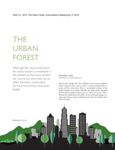 THE URBAN FOREST