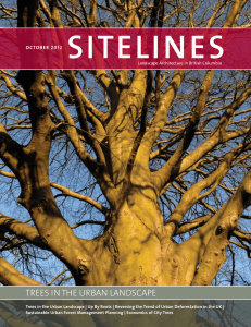 SITELINES Trees in The Urban Landscape OctOber 2012