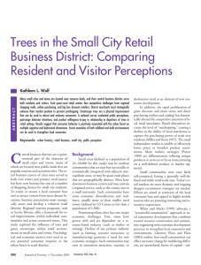 Trees in the Small City Retail Business District: Comparing Kathleen L. Wolf