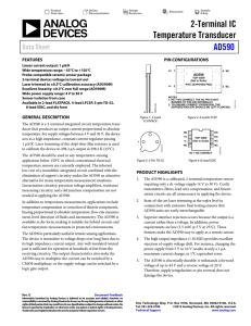 2-Terminal IC Temperature Transducer AD590 Data Sheet