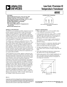 a Low Cost, Precision IC Temperature Transducer AD592