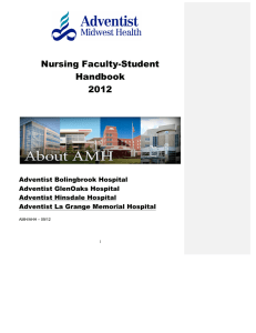 Nursing Faculty-Student Handbook 2012
