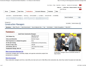 Construction Managers : Occupational Outlook Handbook: : U.S. Bureau of...