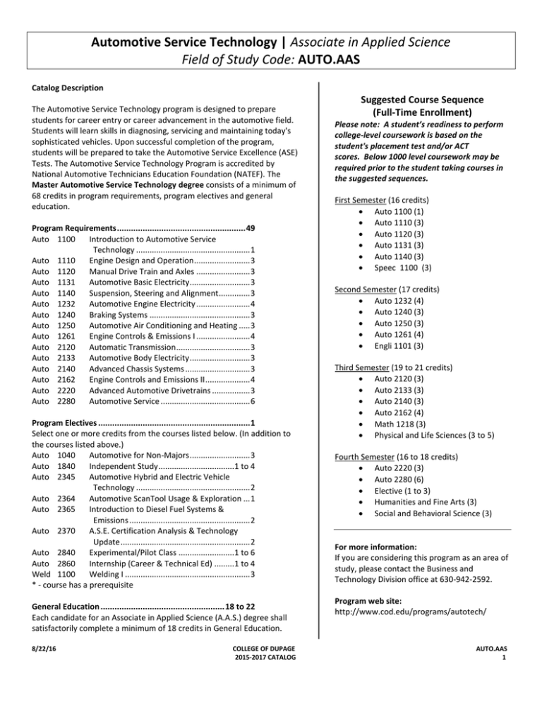 automotive-service-technology-field-of-study-code