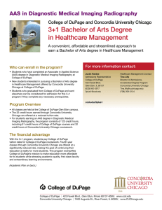3+1 Bachelor of Arts Degree in Healthcare Management