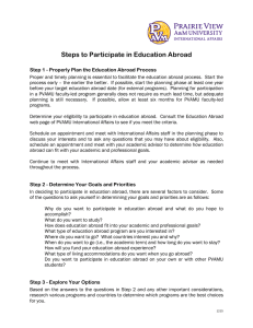 Steps to Participate in Education Abroad