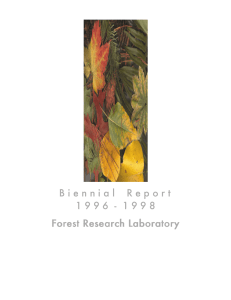 B i e n n i a l   ... 1 9 9 6  -  1 9 9... Forest Research Laboratory