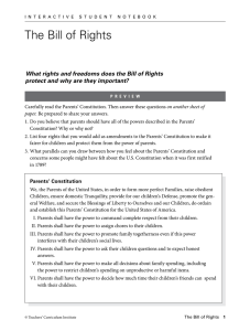 The Bill of Rights protect and why are they important?