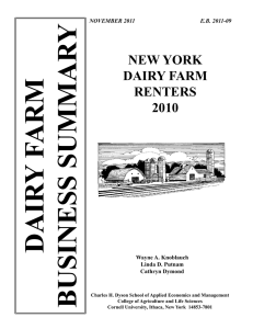 NEW YORK DAIRY FARM RENTERS 2010