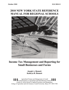 2010 NEW YORK STATE REFERENCE MANUAL FOR REGIONAL SCHOOLS