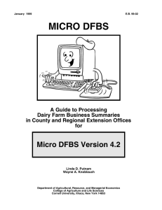 MICRO DFBS Micro DFBS Version 4.2 A Guide to Processing
