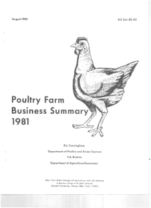 1981 Po ltry  Farm Business