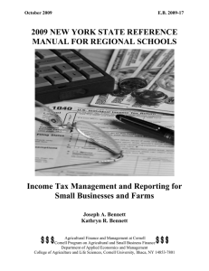 2009 NEW YORK STATE REFERENCE MANUAL FOR REGIONAL SCHOOLS