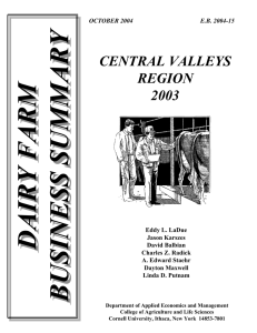 DAIRY FARM CENTRAL VALLEYS REGION 2003