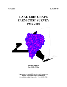 LAKE ERIE GRAPE FARM COST SURVEY 1996-2000 JUNE 2003