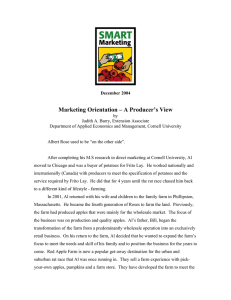 Marketing Orientation – A Producer’s View