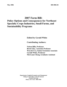 2007 Farm Bill: